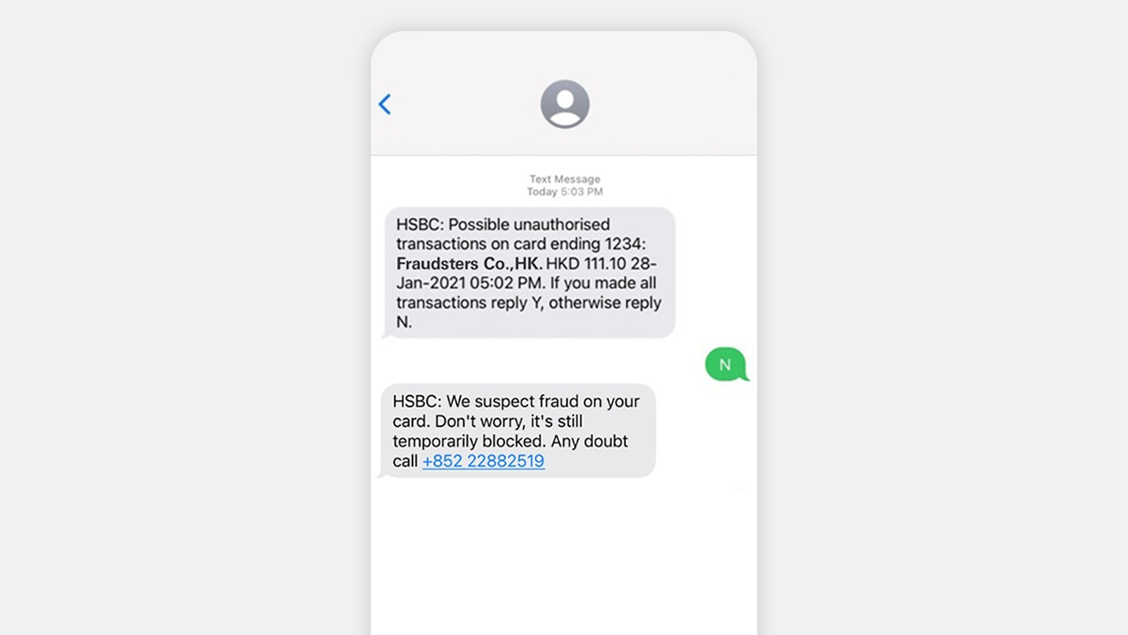 Reply N SMS mobile screen, image use for what is 2 way sms..